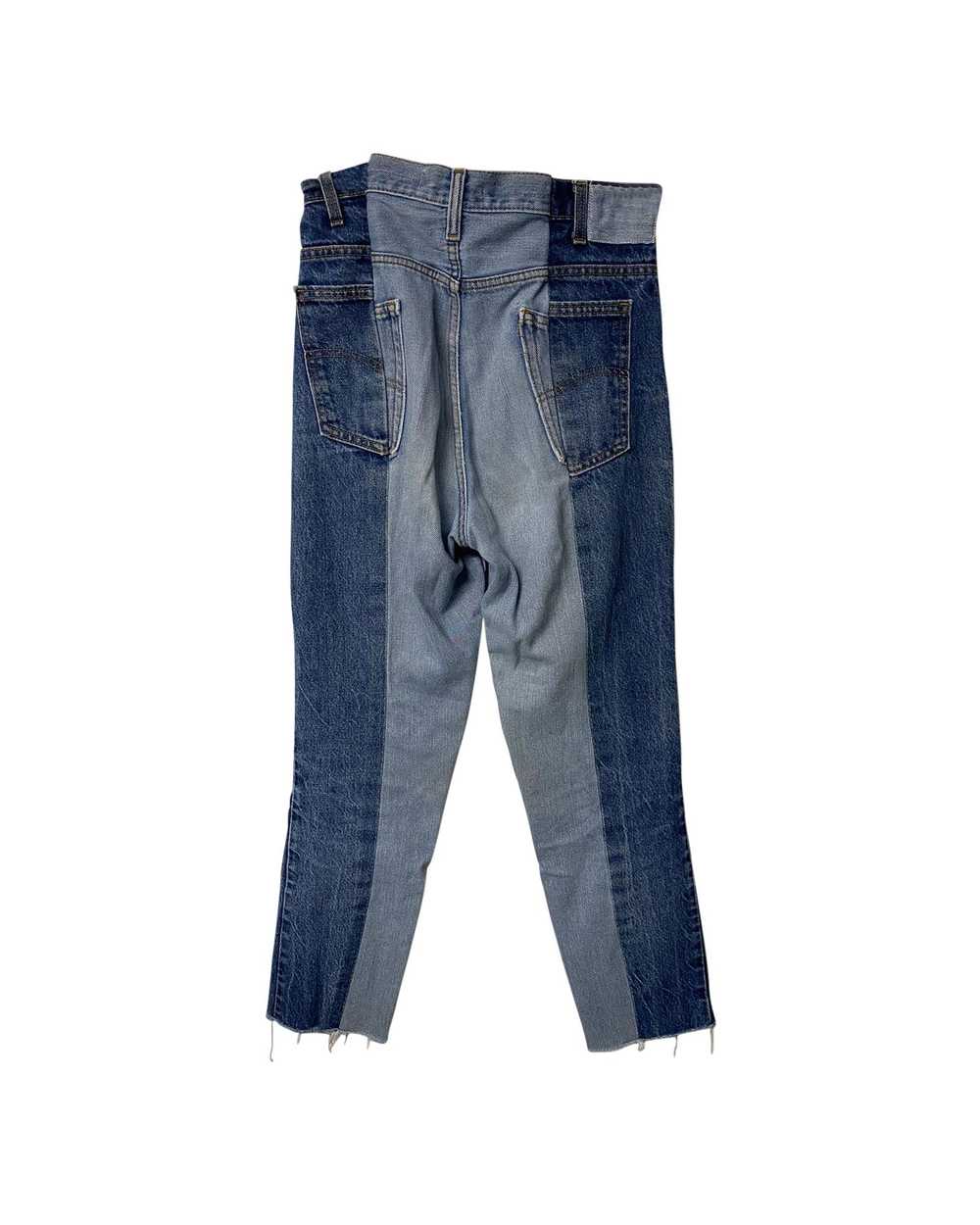 Pre Loved E L V Denim Contrast Straight Leg Jeans… - image 2