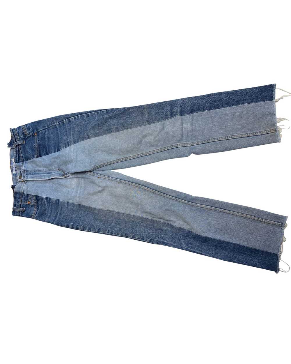 Pre Loved E L V Denim Contrast Straight Leg Jeans… - image 3