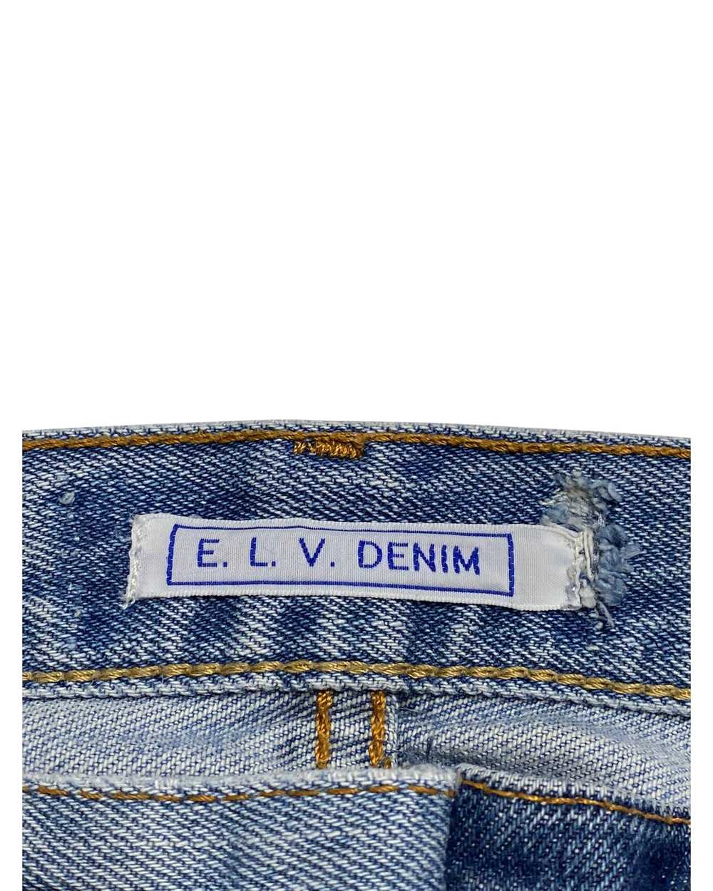 Pre Loved E L V Denim Contrast Straight Leg Jeans… - image 5