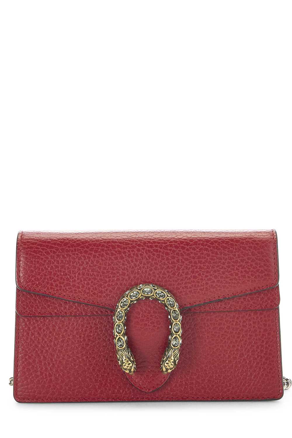 Red Leather Dionysus Shoulder Bag Super Mini - image 1