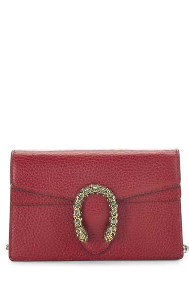 Red Leather Dionysus Shoulder Bag Super Mini - image 1