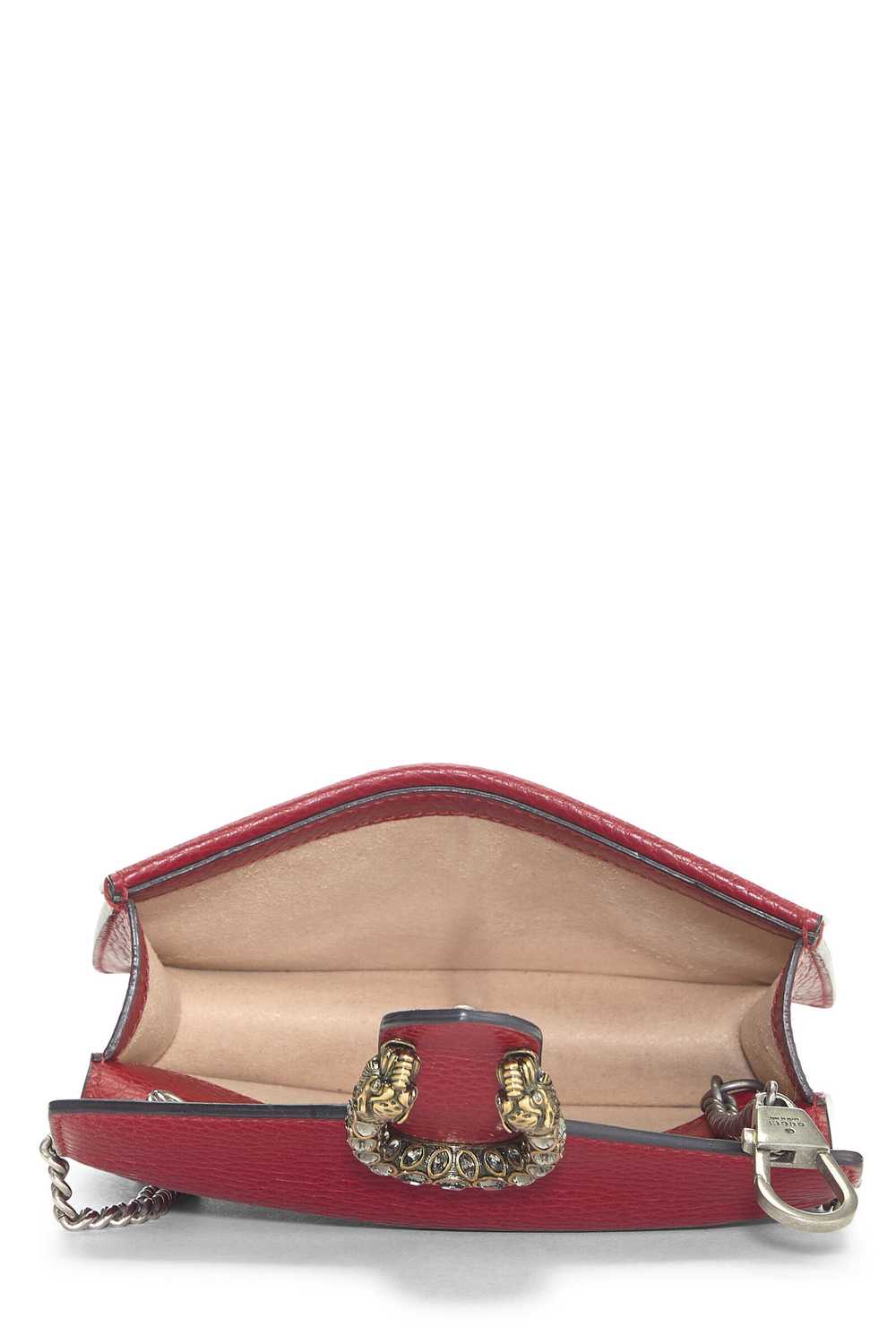 Red Leather Dionysus Shoulder Bag Super Mini - image 6