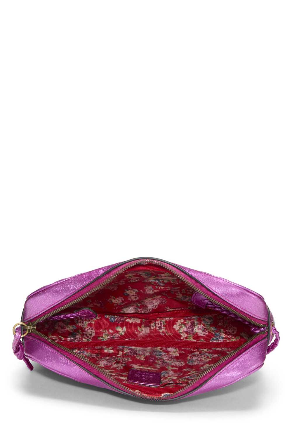 Pink Metallic Quilted Shoulder Bag Small - image 6