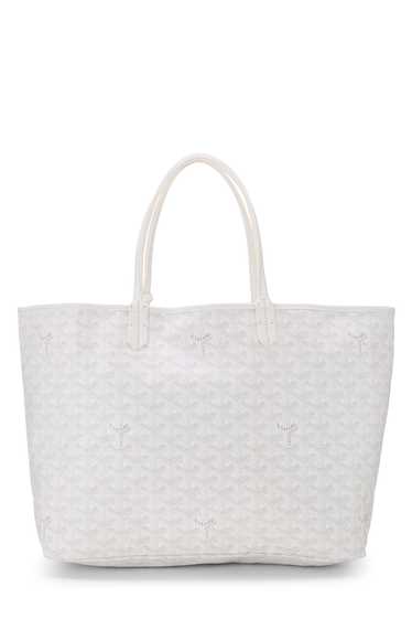 White Goyardine Canvas Saint-Louis PM