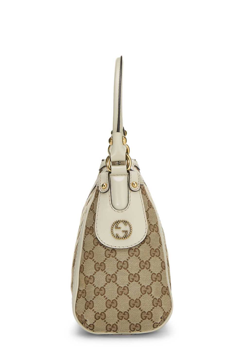 White Original GG Canvas Scarlett Hobo - image 3