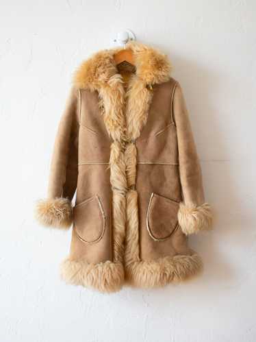 Vintage 1970s Butterscotch Shearling Penny Lane Af