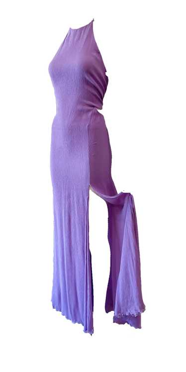 1990s GIANNI VERSACE halter gown