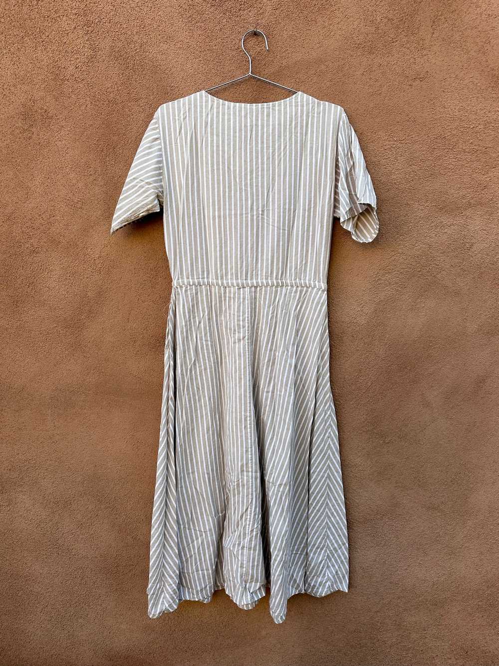 1980's Banana Republic Striped Dress - image 3