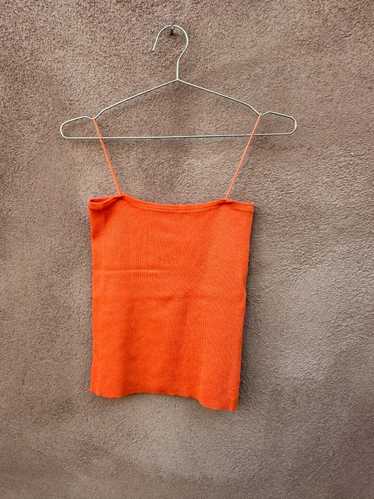 Strappy 1970's Orange Tube Top/Tank Top