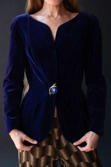 Purple Velvet Blazer | Thierry Mugler