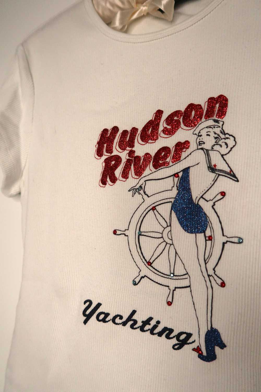 2000s Hudson River Yachting Baby Doll Tee - image 2