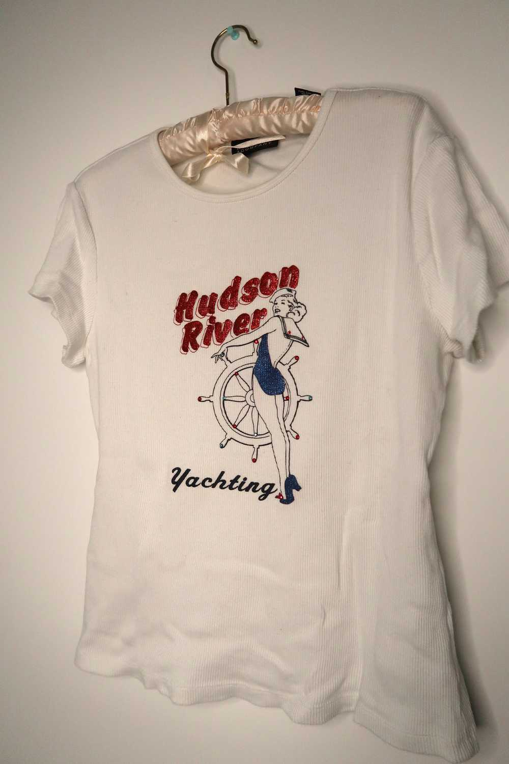 2000s Hudson River Yachting Baby Doll Tee - image 3