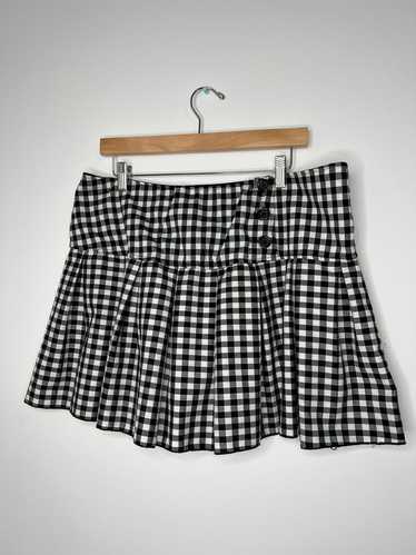 2000s Vintage Pleated Gingham Skirt