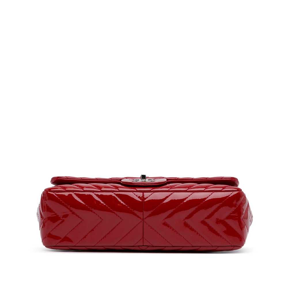 Product Details Chanel Red Patent Leather Jumbo C… - image 4