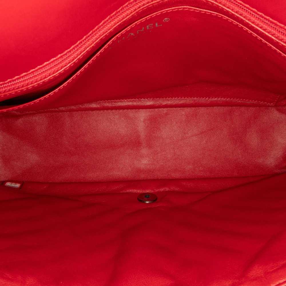 Product Details Chanel Red Patent Leather Jumbo C… - image 5