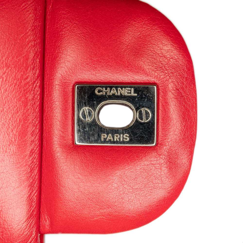 Product Details Chanel Red Patent Leather Jumbo C… - image 8