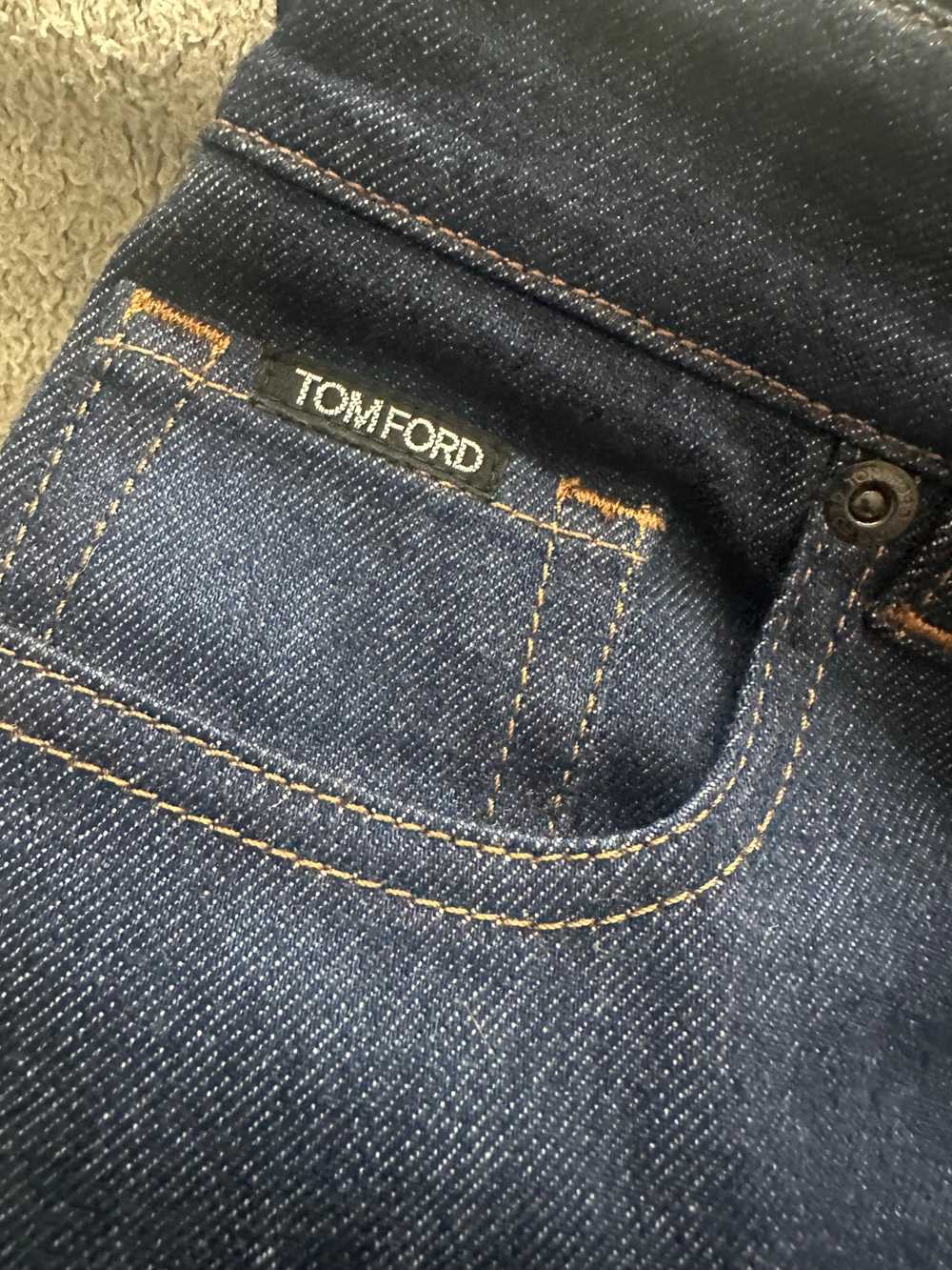 Product Details Tom Ford Blue Flared Jeans - image 3