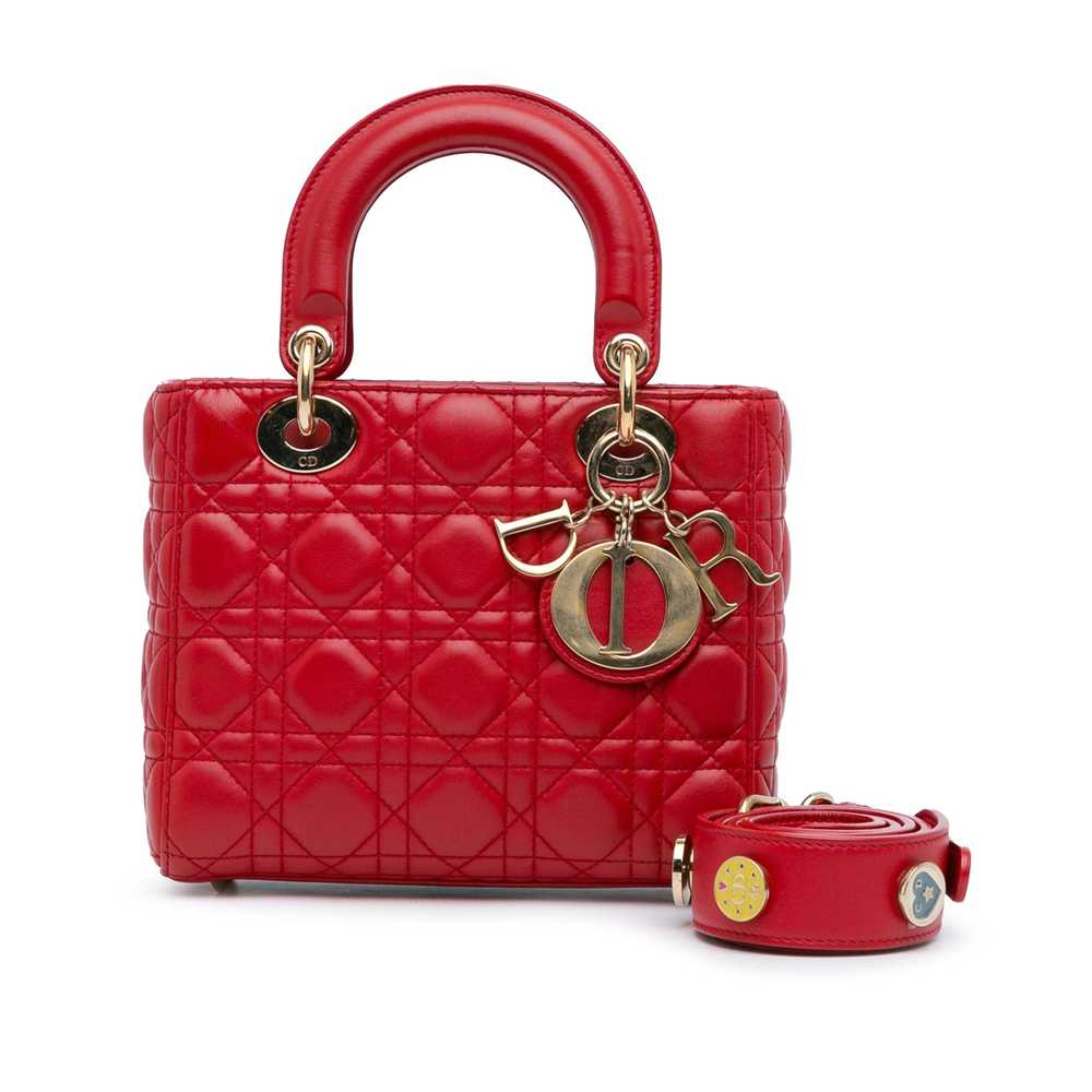 Product Details Dior Red Small Lambskin Cannage L… - image 11