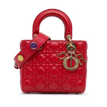 Product Details Dior Red Small Lambskin Cannage L… - image 1