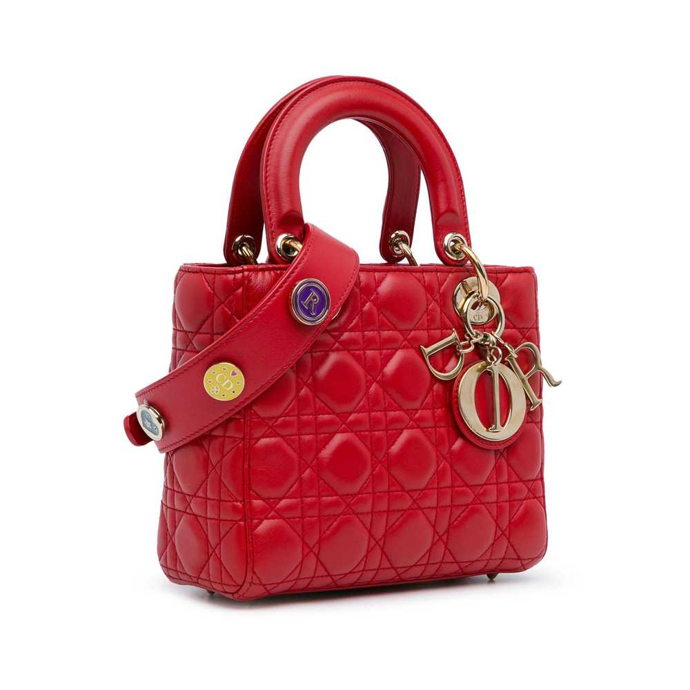 Product Details Dior Red Small Lambskin Cannage L… - image 2