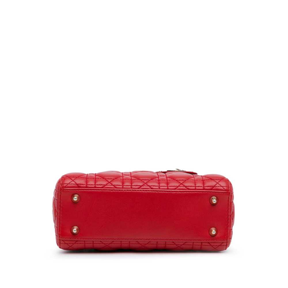 Product Details Dior Red Small Lambskin Cannage L… - image 4