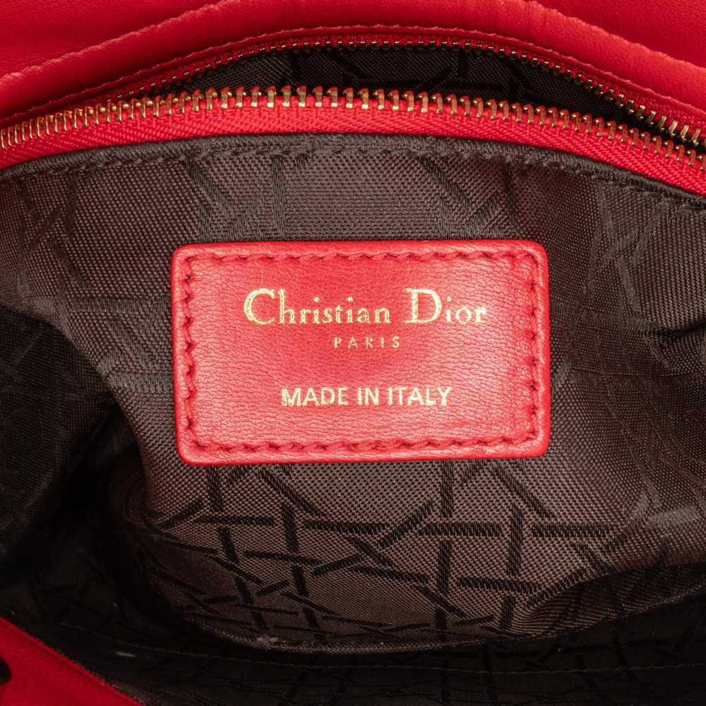 Product Details Dior Red Small Lambskin Cannage L… - image 6