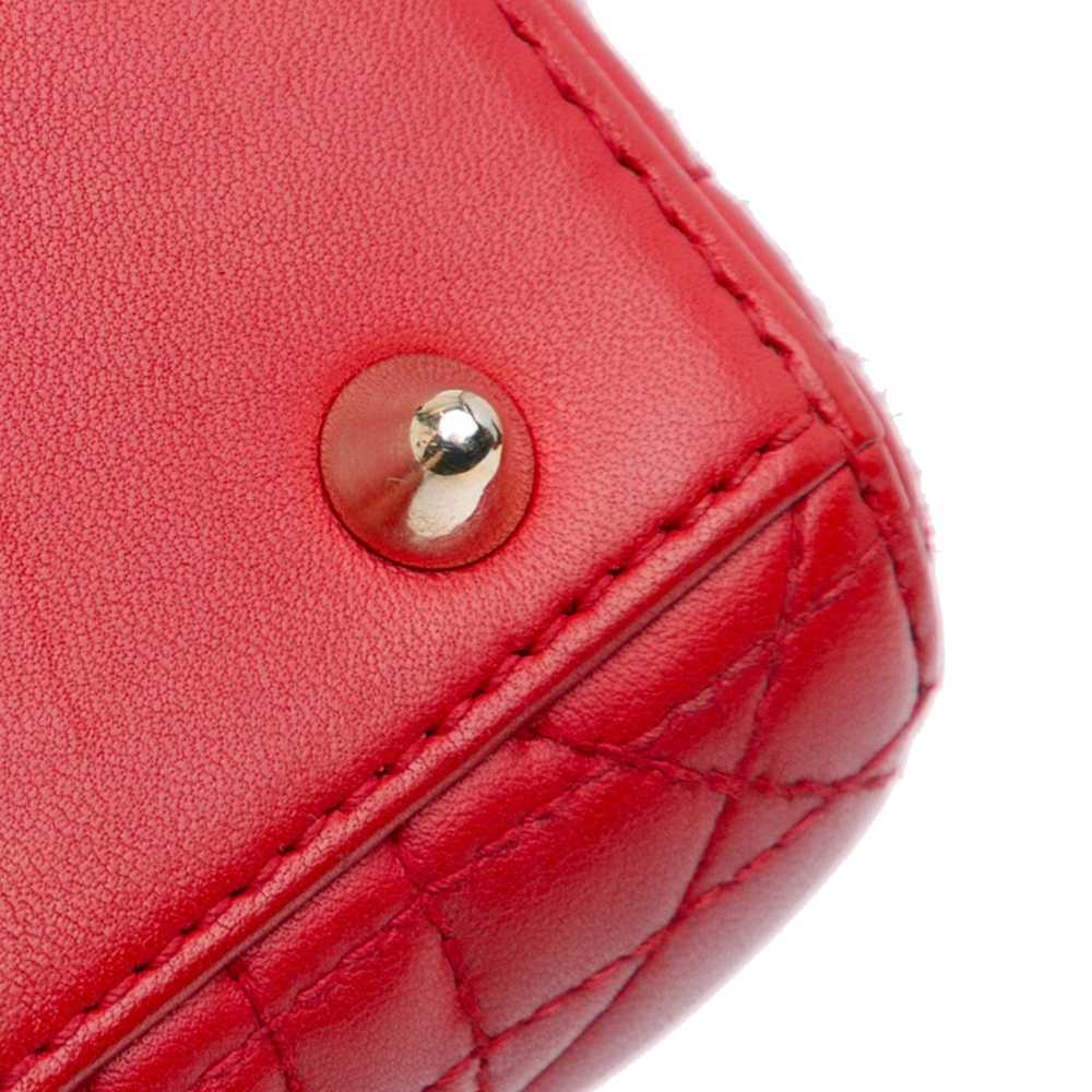 Product Details Dior Red Small Lambskin Cannage L… - image 9