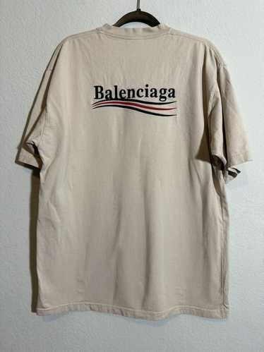 Balenciaga Campaign Logo Embroidered T-shirt