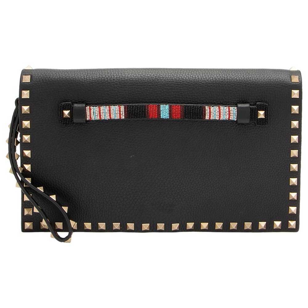 Valentino Garavani Rockstud leather clutch bag - image 1