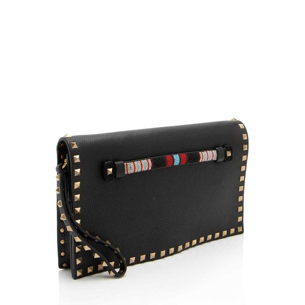 Valentino Garavani Rockstud leather clutch bag - image 2