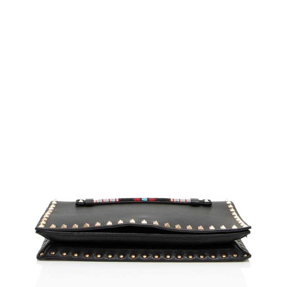 Valentino Garavani Rockstud leather clutch bag - image 4