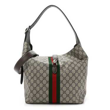 GUCCI GG Supreme Monogram Textured Dollar Calfski… - image 1