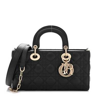 CHRISTIAN DIOR Lambskin Cannage Medium Lady D-Joy 