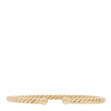 DAVID YURMAN 18K Yellow Gold 4mm Cablespira Brace… - image 1