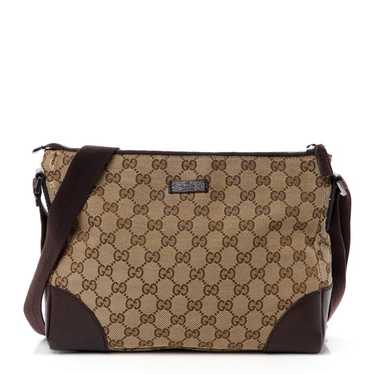 GUCCI Monogram Joy Messenger Bag Dark Brown