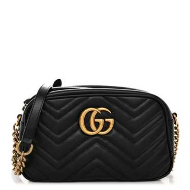 GUCCI Calfskin Matelasse Small GG Marmont Chain S… - image 1