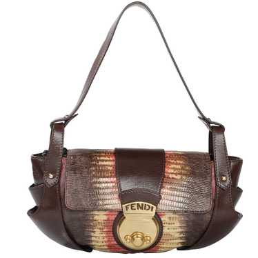 Fendi Lizard Leather Shoulder Bag