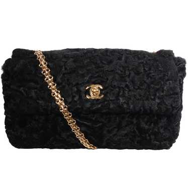 VTG CHANEL PERSIAN LAMB CROSSBODY BAG