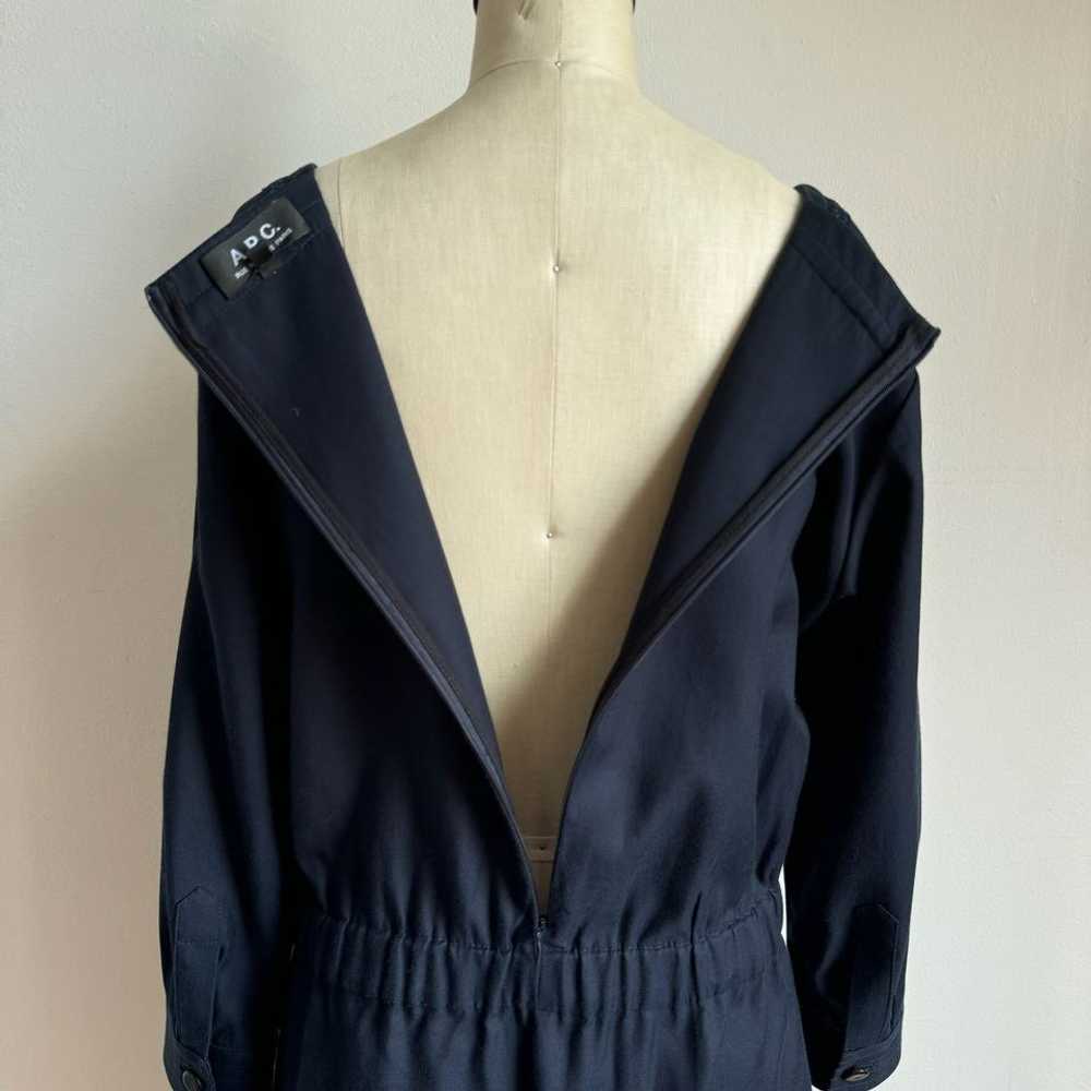 A.P.C. Navy Square Neck Day Dress (S) | Used,… - image 4