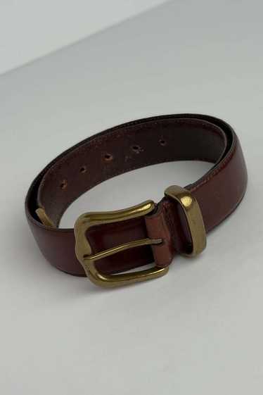 Vintage Genuine Full Grain Leather Belt - Hickory/