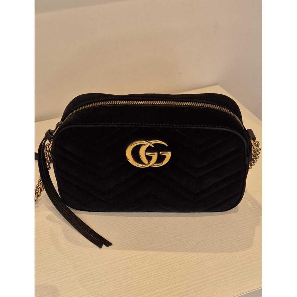 Gucci Gg Marmont velvet crossbody bag - image 3