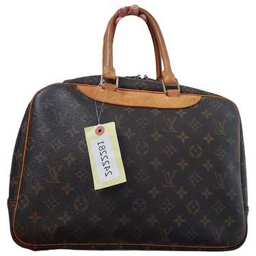 Louis Vuitton Deauville leather bowling bag