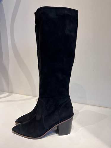 Black Suede Boots by Cole Haan