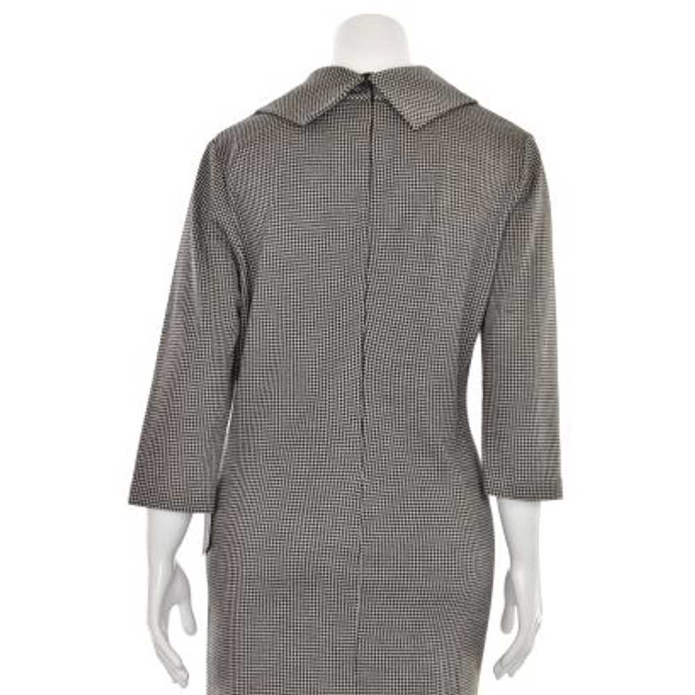 St. John Knits Cowl Neck Sheath Dress in Taupe/Oa… - image 5