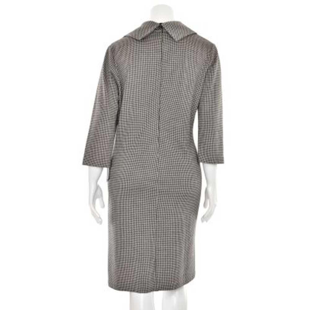 St. John Knits Cowl Neck Sheath Dress in Taupe/Oa… - image 6