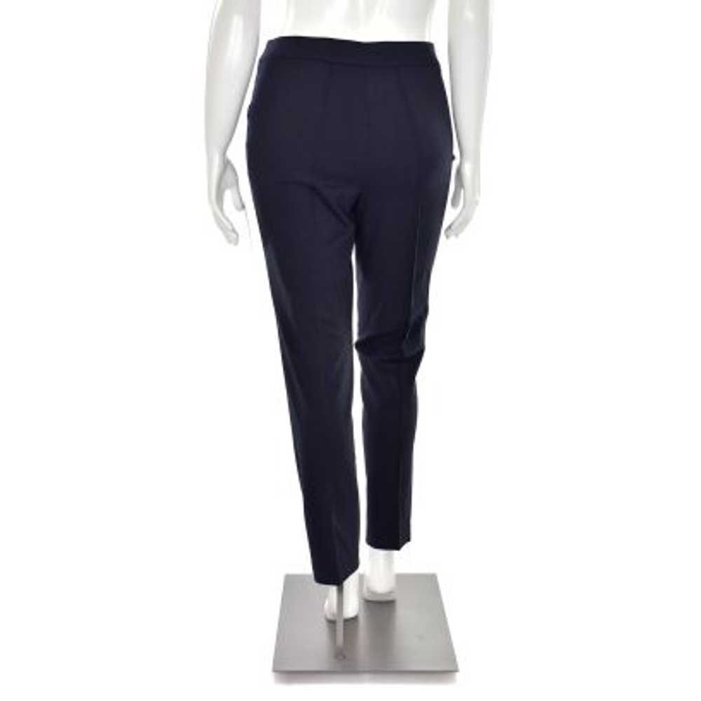 Akris Punto Viscose Blend Mara Trouser in Navy - image 5