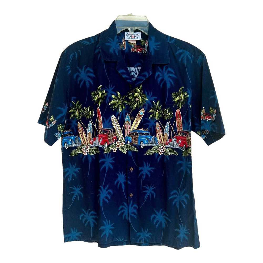 Vintage Vintage Hawaiian Surfboard & Woodies Shirt - image 1