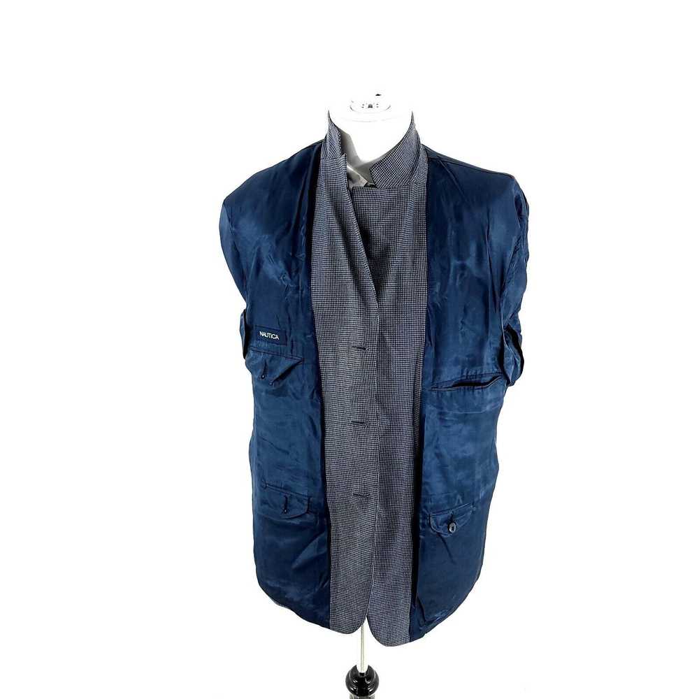 Nautica Nautica Wool 3 Button Sport Coat 40S Blue… - image 10