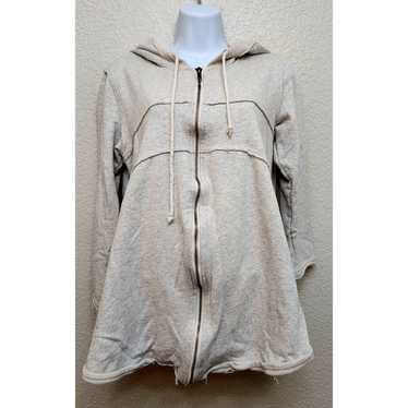 Other Easel Light Gray Full Zip Hooded Sweatshirt… - image 1