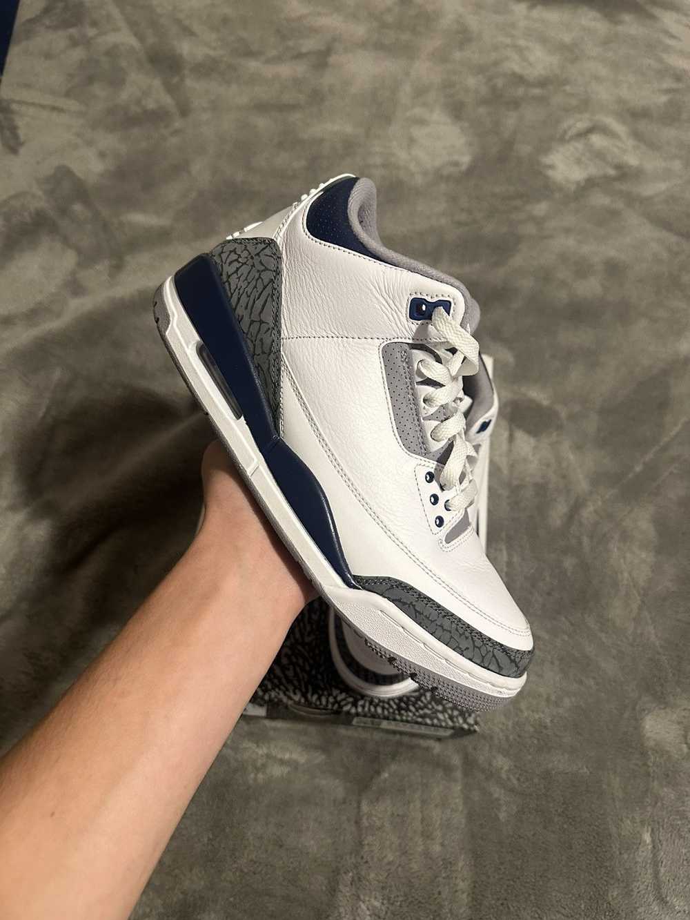 Jordan Brand × Nike Jordan 3 midnight navy Worn 1x - image 2